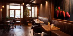 Plik na poster, truskawki na ciemnym tle - wizualizacja