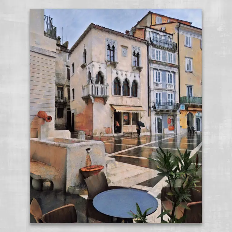 Plik do wydruku posteru kawa na rynku