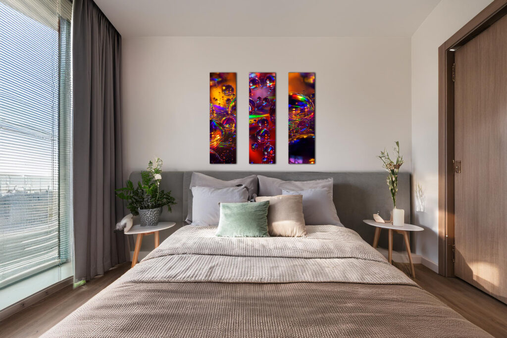 Tryptyk abstrakcja kolorowa pliki do wydruku