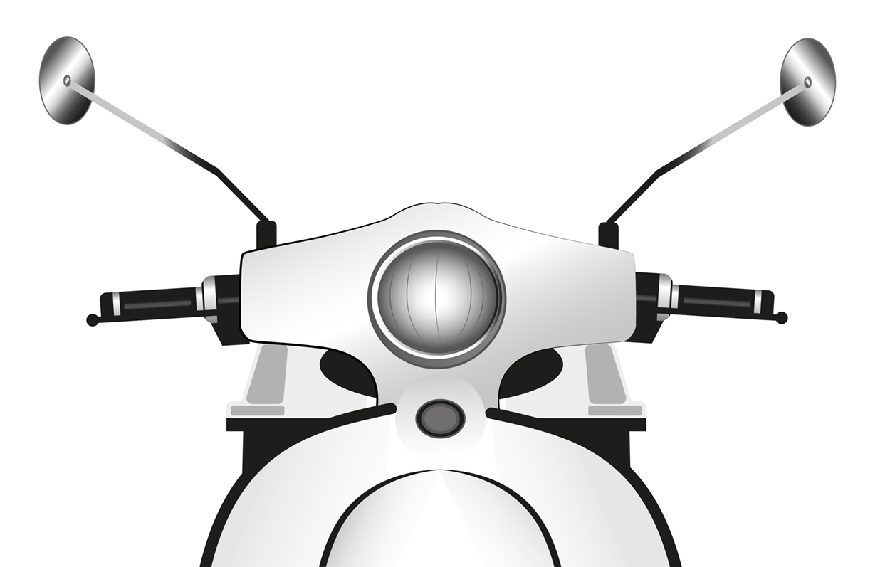 dekoracja wnętrz plik na plakat ze skuterem