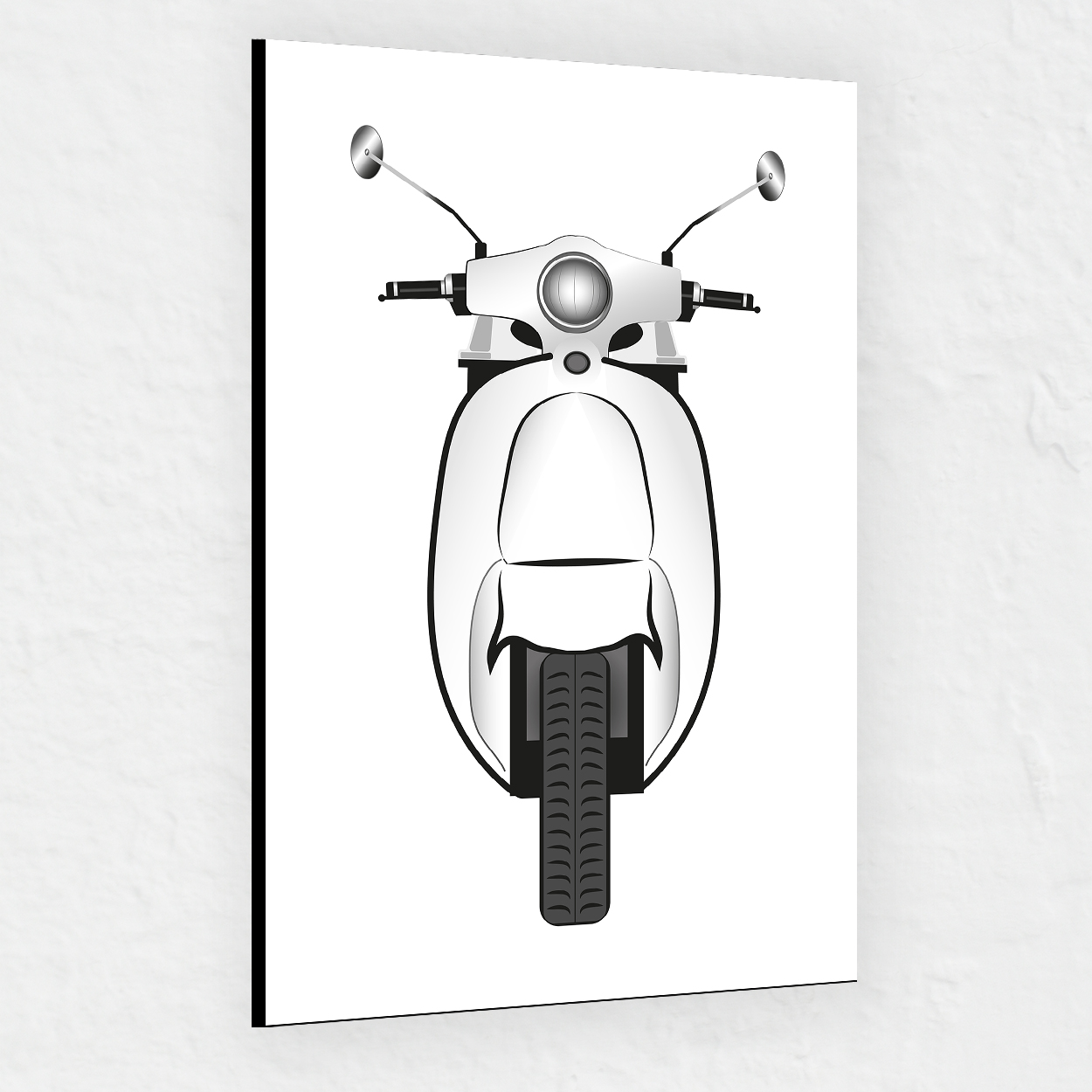 dekoracja wnętrz plik na plakat ze skuterem