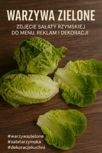 Ulotka z wykorzystaniem pliku foto sałata rzymska