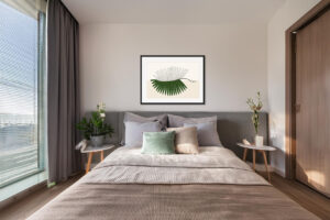 Liść egzotyczny plik do pobrania - wizualizacja sypialnia