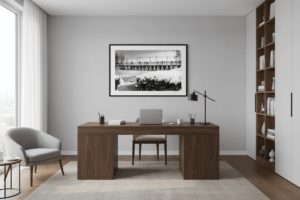 Gabinet w posterem ściennym