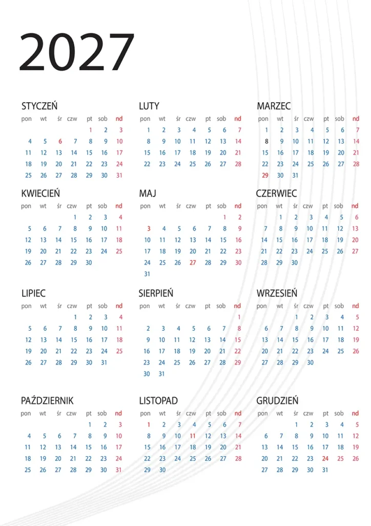 plik do pobrania kalendarz 2027